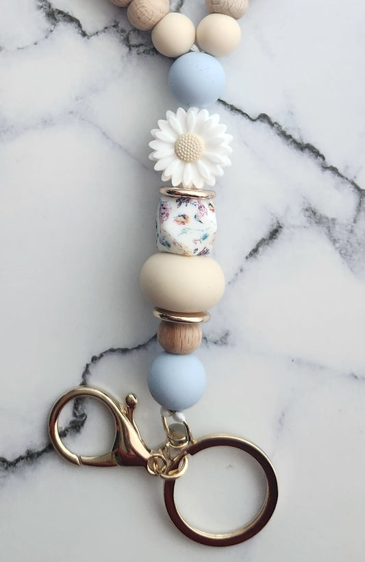 Daisy Floral Lanyard